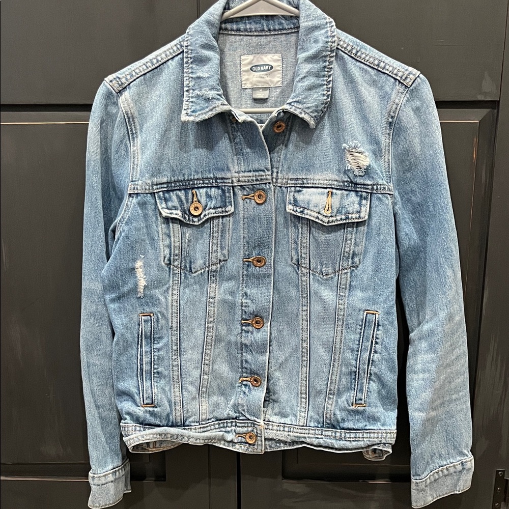 Old Navy Women's Faded Blue Jean Jacket